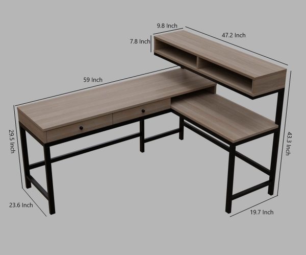 Spacious and Compact Office Desk