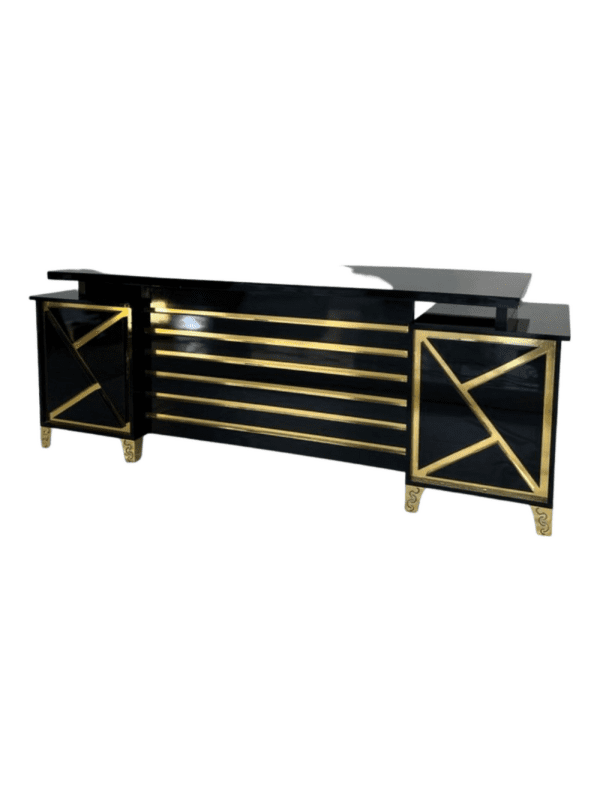 Black & Brass Executive Desk