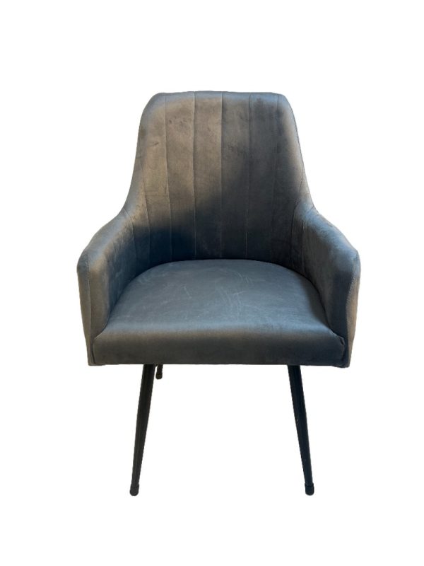Grey Velvet Chair