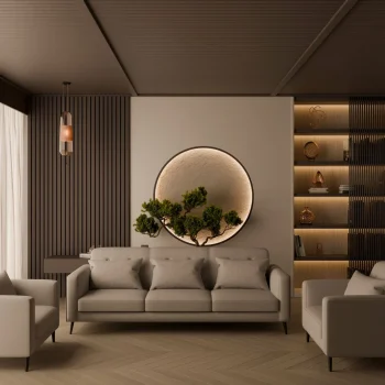 "A modern three-piece seating suite featuring a light beige fabric three-seater couch with tufted back accents and matching single armchairs on slim black legs."